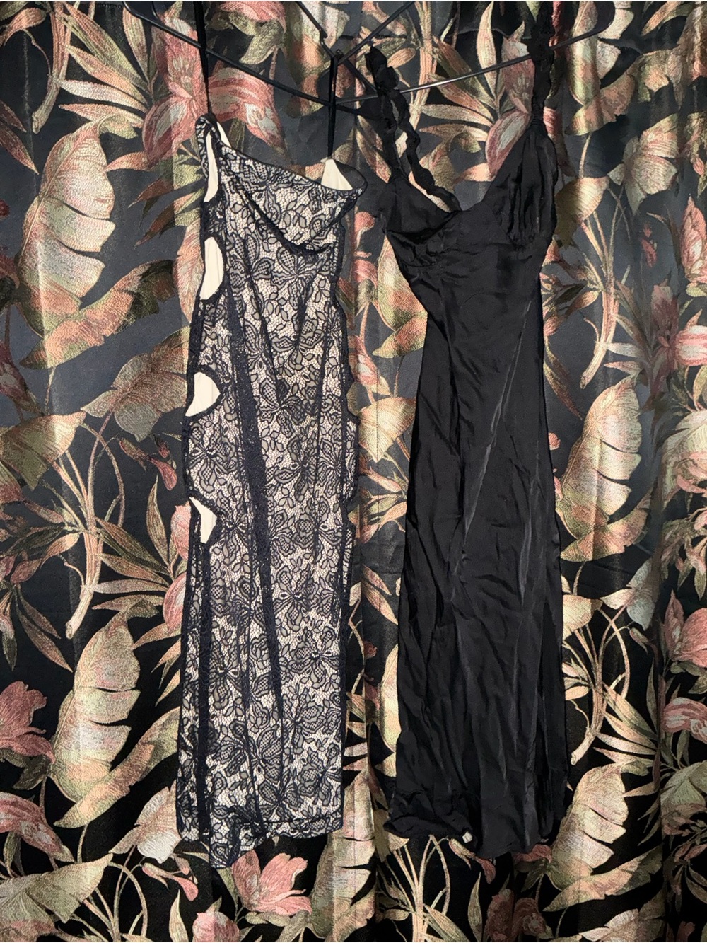NBD Black Lace Overlay Dress